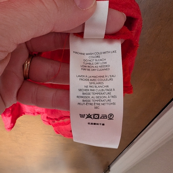 Free People Warm Glow Collared Button Front Mini Dress Cherry Crush Red - Picture 6 of 13